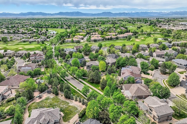 14118 Whitney Cir, Broomfield, CO 80023 - aerial view of residential area with a mountain backdrop and a local golf course
