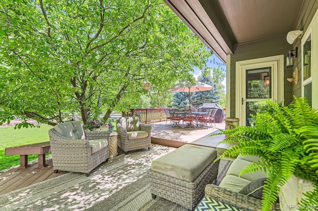 14118 Whitney Cir, Broomfield, CO 80023 - deck featuring outdoor dining area