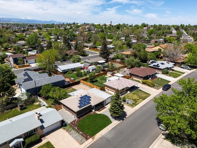 aerial perspective of suburban area