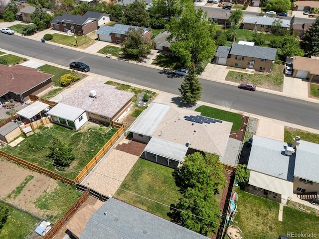 aerial perspective of suburban area