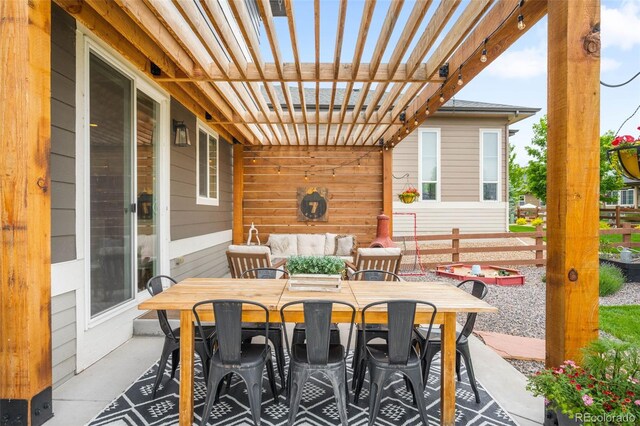 9567 Juniper Way, Arvada, CO 80007 - view of patio featuring outdoor dining area