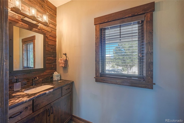 bathroom featuring vanity