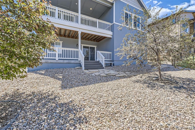 view of back of property