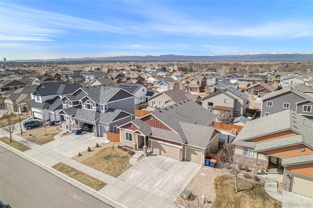 6817 Sequoia St, Frederick, CO 80530 - aerial view featuring a mountain view and a residential view