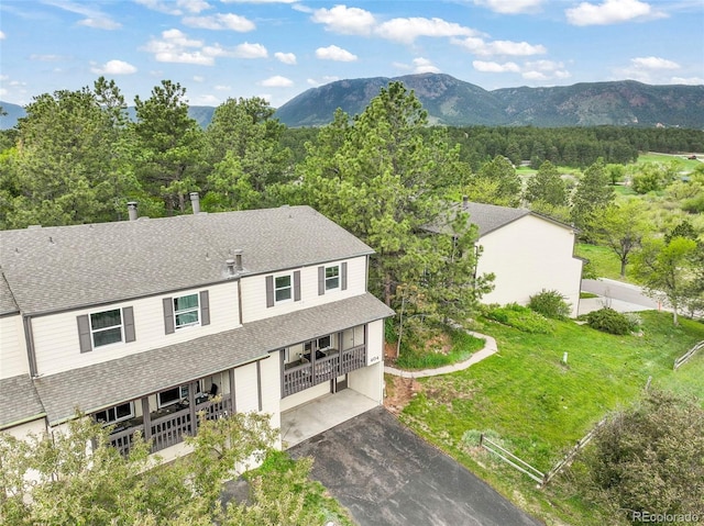 404 Raspberry Ln, Monument, CO 80132 - aerial view of a mountain backdrop and a forest