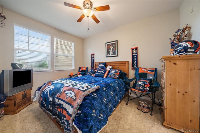 12856 King St, Broomfield, CO 80020 - carpeted bedroom with ceiling fan
