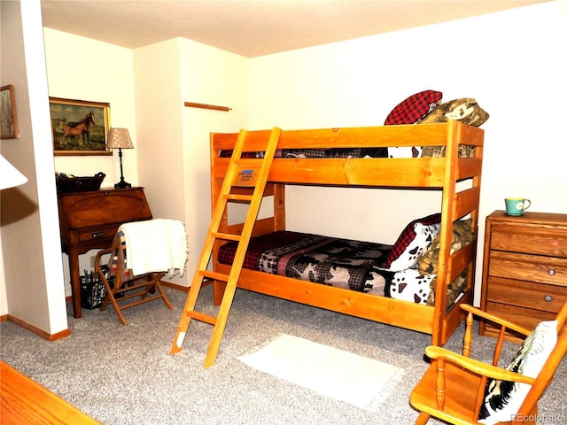 bedroom featuring carpet