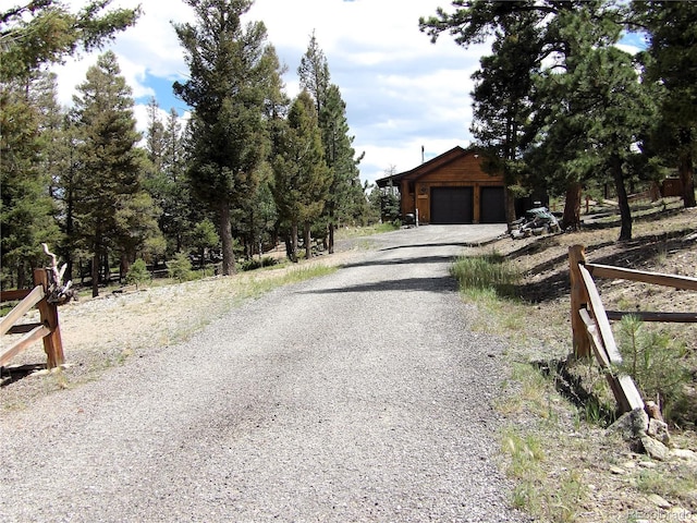 view of road featuring driveway