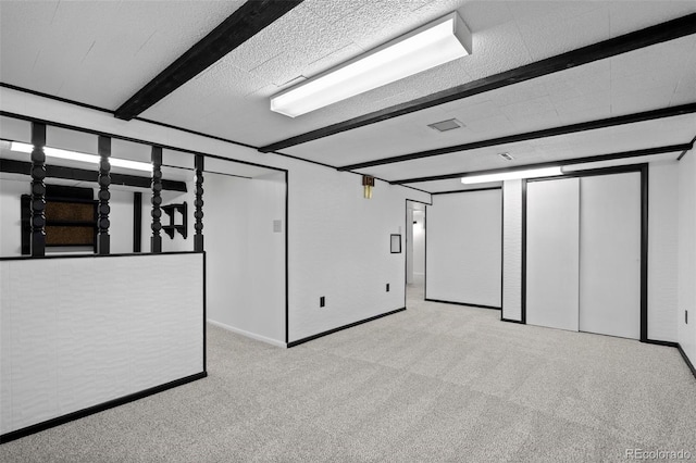 6627 Eaton St, Arvada, CO 80003 - finished below grade area with carpet flooring and baseboards