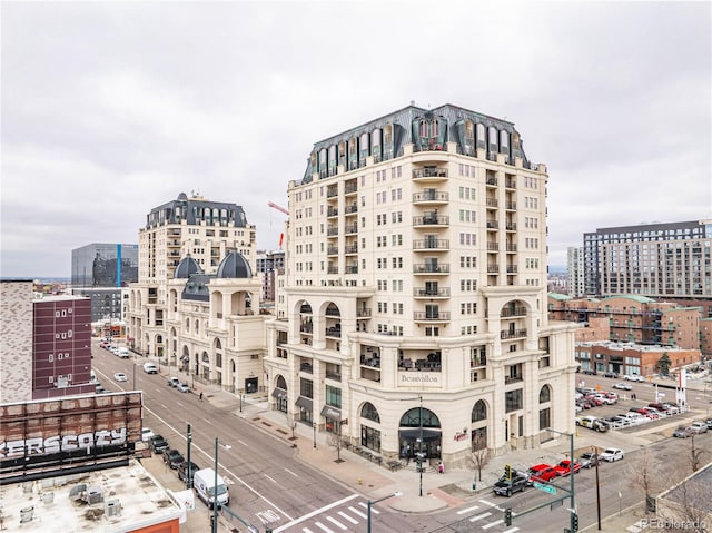 view of property with a city view