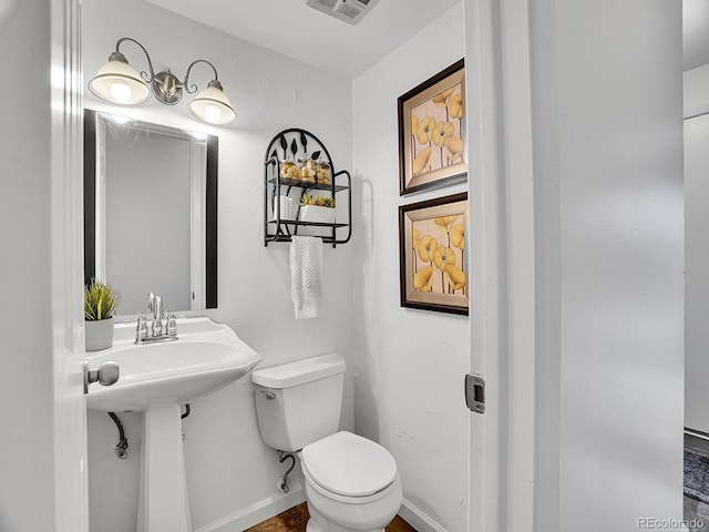 4670 E Euclid Cir, Centennial, CO 80121 - half bath with toilet and baseboards