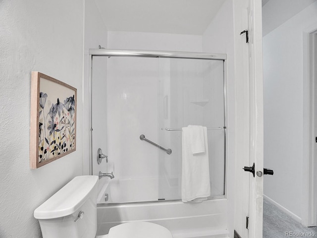 4670 E Euclid Cir, Centennial, CO 80121 - full bath with toilet and shower / bath combination with glass door