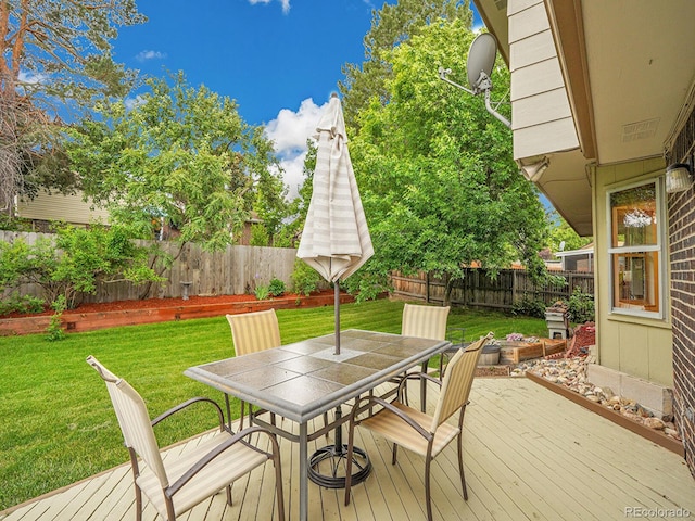 4670 E Euclid Cir, Centennial, CO 80121 - deck featuring outdoor dining area