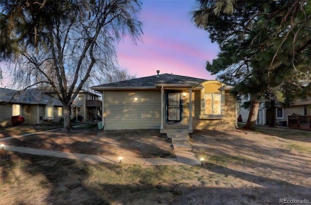 view of ranch-style house