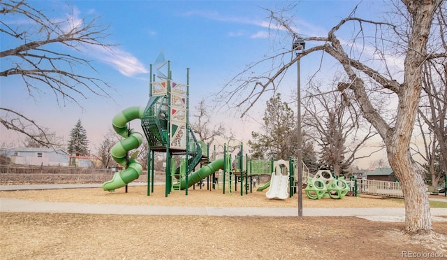 view of communal playground