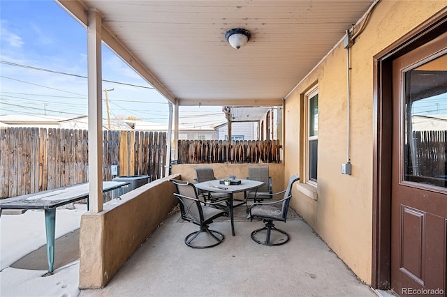 view of sunroom