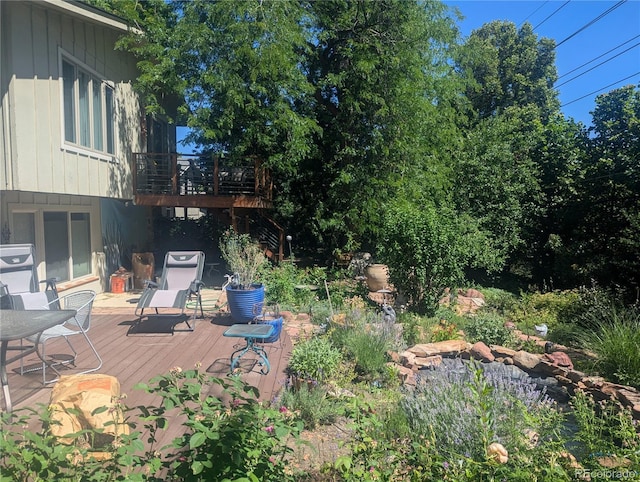 1080 Ithaca Dr, Boulder, CO 80305 - view of wooden terrace