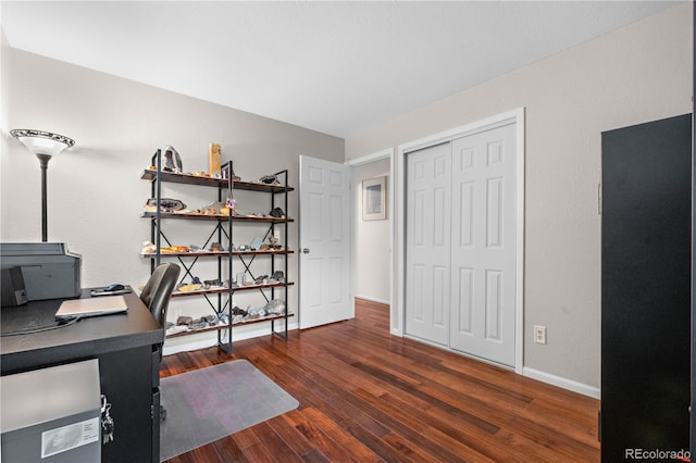 9960 Garland Ln, Broomfield, CO 80021 - home office with wood finished floors and baseboards