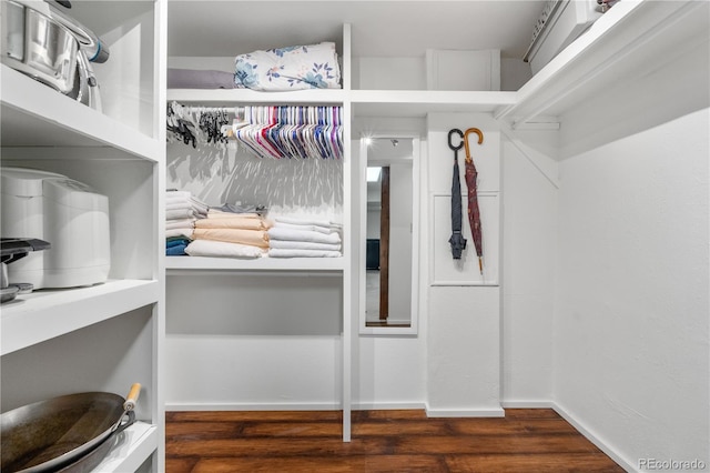 9960 Garland Ln, Broomfield, CO 80021 - spacious closet with wood finished floors