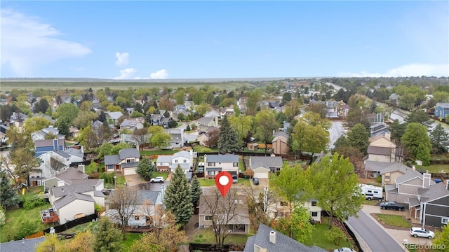 9960 Garland Ln, Broomfield, CO 80021 - aerial view of property and surrounding area featuring nearby suburban area