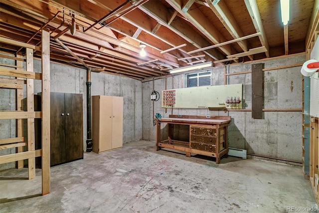 9 Rangeview Dr, Wheat Ridge, CO 80215 - unfinished below grade area featuring a workshop area