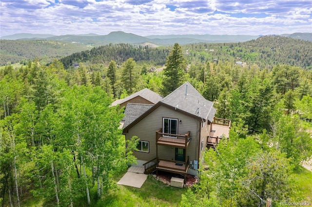 10436 Jeanette Ct, Morrison, CO 80465 - view from above of property with mountains