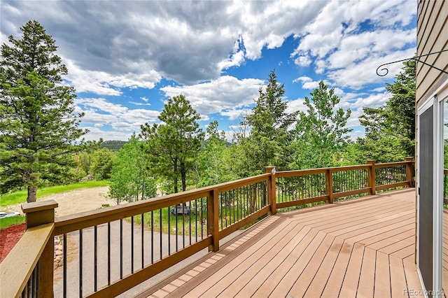 10436 Jeanette Ct, Morrison, CO 80465 - view of wooden deck