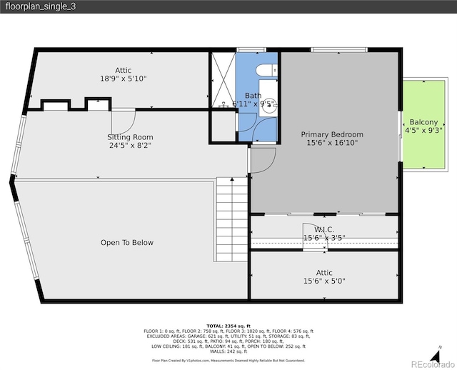 10436 Jeanette Ct, Morrison, CO 80465 - view of room layout
