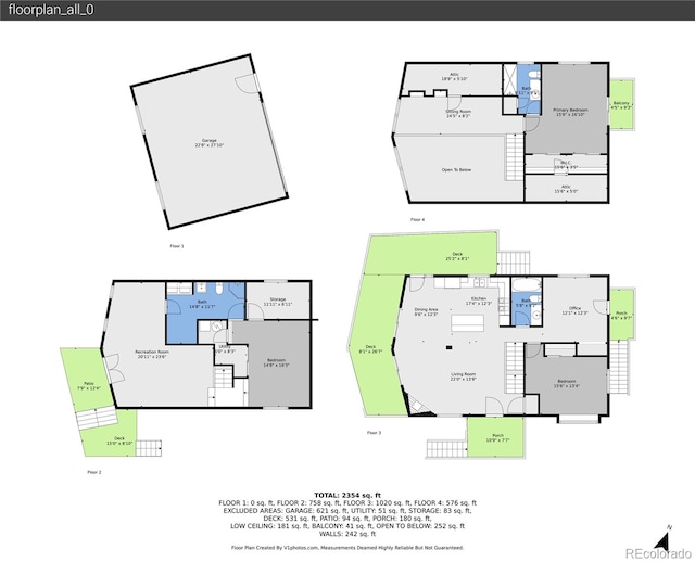 10436 Jeanette Ct, Morrison, CO 80465 - view of floor plan / room layout