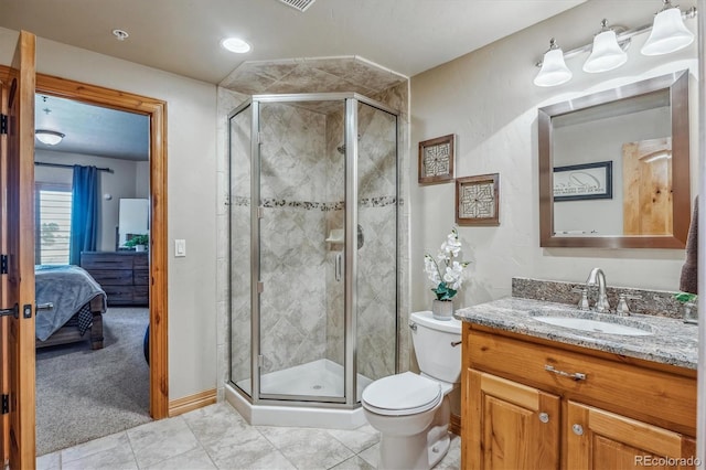 11624 Dunrich Rd, Parker, CO 80138 - ensuite bathroom featuring vanity and a stall shower