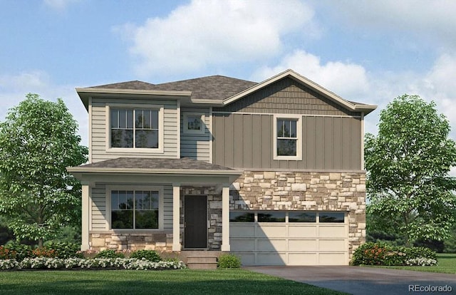 view of front of home featuring a garage