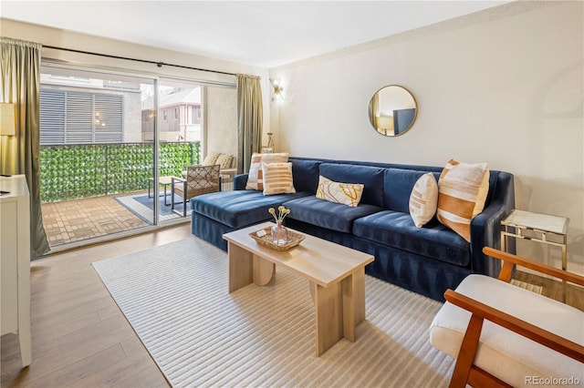 2 N Adams St Unit 108, Denver, CO 80206 - living room featuring wood finished floors