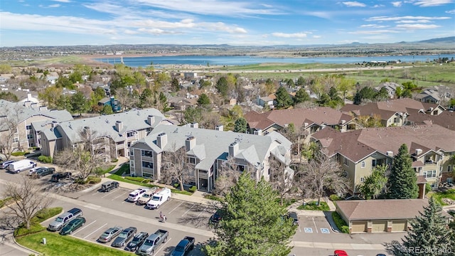 8378 S Upham Way Unit B305, Littleton, CO 80128 - aerial perspective of suburban area featuring a water and mountain view