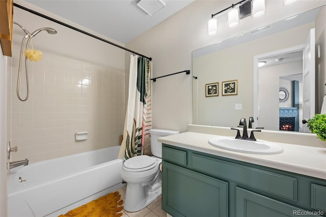 8378 S Upham Way Unit B305, Littleton, CO 80128 - full bath featuring shower / bath combo with shower curtain, tile patterned flooring, and vanity