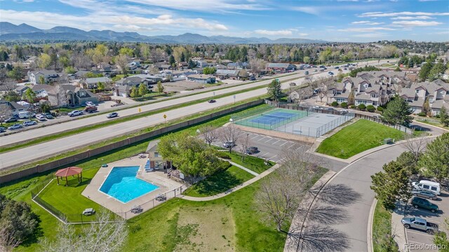 8378 S Upham Way Unit B305, Littleton, CO 80128 - aerial view of residential area featuring a mountain backdrop