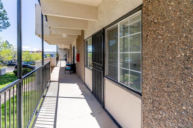 view of balcony