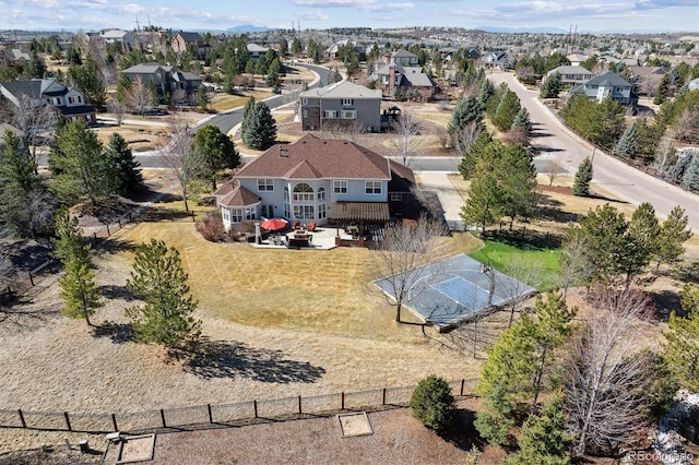 bird's eye view featuring a residential view