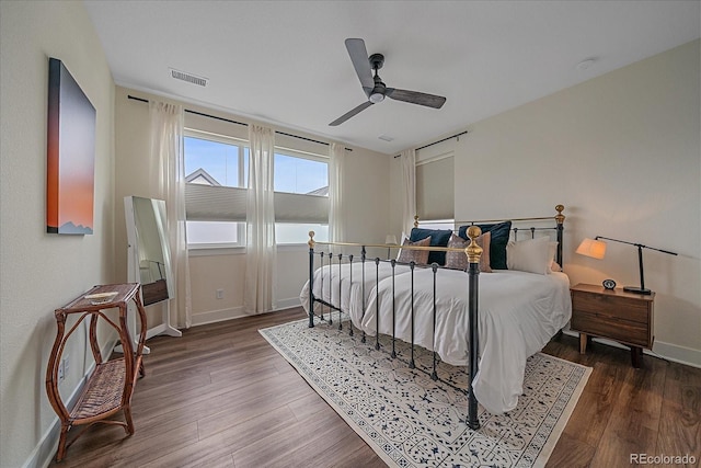 5189 Vivian St, Wheat Ridge, CO 80033 - bedroom featuring wood finished floors and ceiling fan