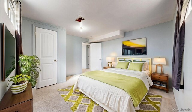 bedroom with carpet flooring
