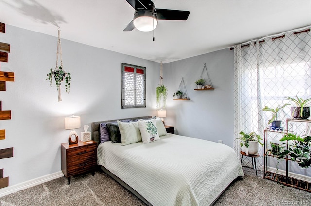 21418 E Stroll Ave, Parker, CO 80138 - bedroom with carpet floors, baseboards, and a ceiling fan