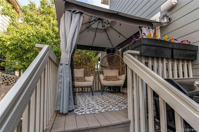21418 E Stroll Ave, Parker, CO 80138 - deck with a gazebo