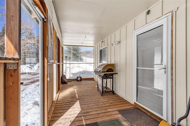 view of sunroom / solarium