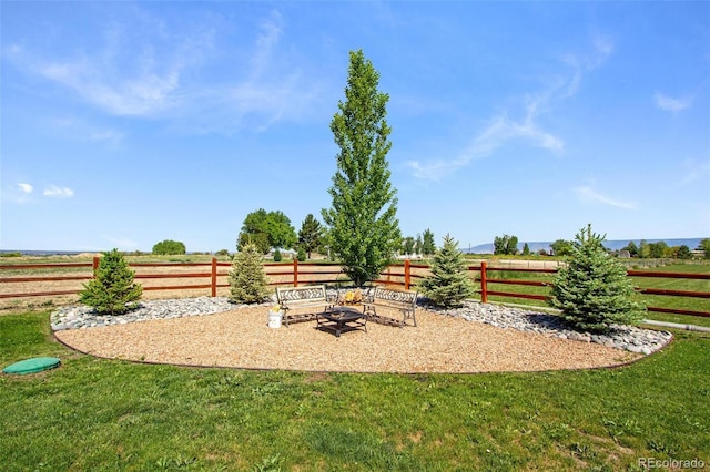 62069 Jade Rd, Montrose, CO 81401 - view of yard with an outdoor fire pit
