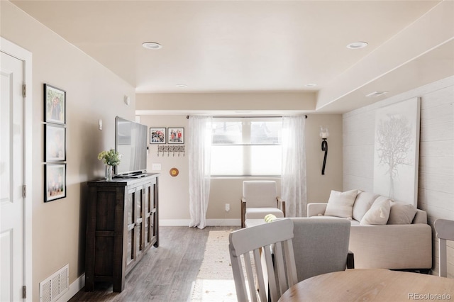 3540 Everett St, Wheat Ridge, CO 80033 - living area featuring wood finished floors, recessed lighting, and baseboards