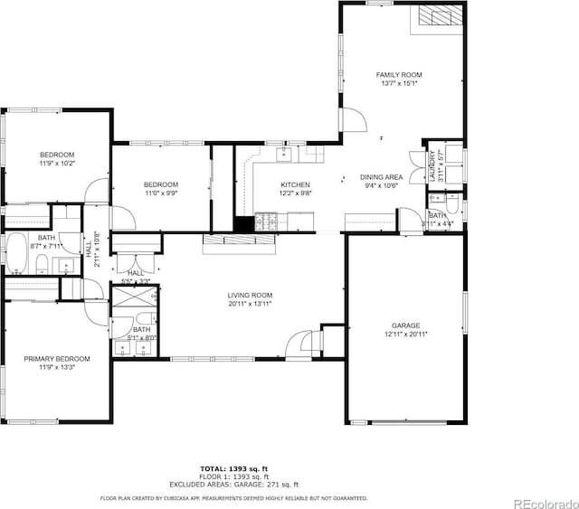3540 Everett St, Wheat Ridge, CO 80033 - floor plan / room layout