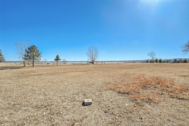 view of yard featuring a rural view