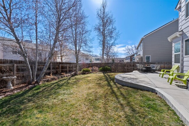 8441 Urban Ct, Arvada, CO 80005 - view of yard with a patio area and a fenced backyard