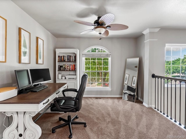 3043 W 109th Pl, Westminster, CO 80031 - office space featuring carpet floors and a ceiling fan