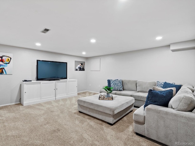3043 W 109th Pl, Westminster, CO 80031 - living room featuring recessed lighting and carpet