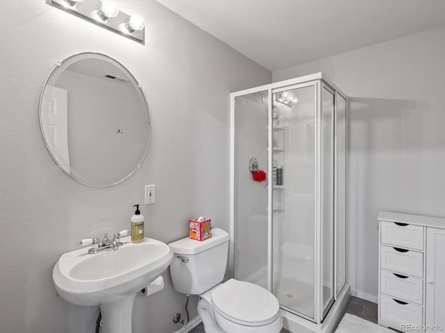 3043 W 109th Pl, Westminster, CO 80031 - bathroom featuring a stall shower and tile patterned floors